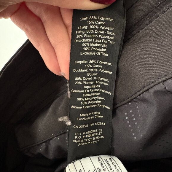 Aritzia Golden Bancroft Parka Jacket Warmest Altitude Series Black Size XS - Picture 9 of 9